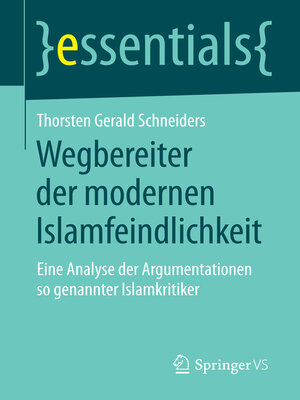 cover image of Wegbereiter der modernen Islamfeindlichkeit